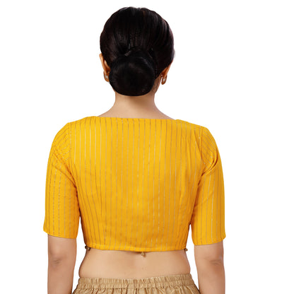 Women's Polyester Georgette Embroidered Saree Blouse.