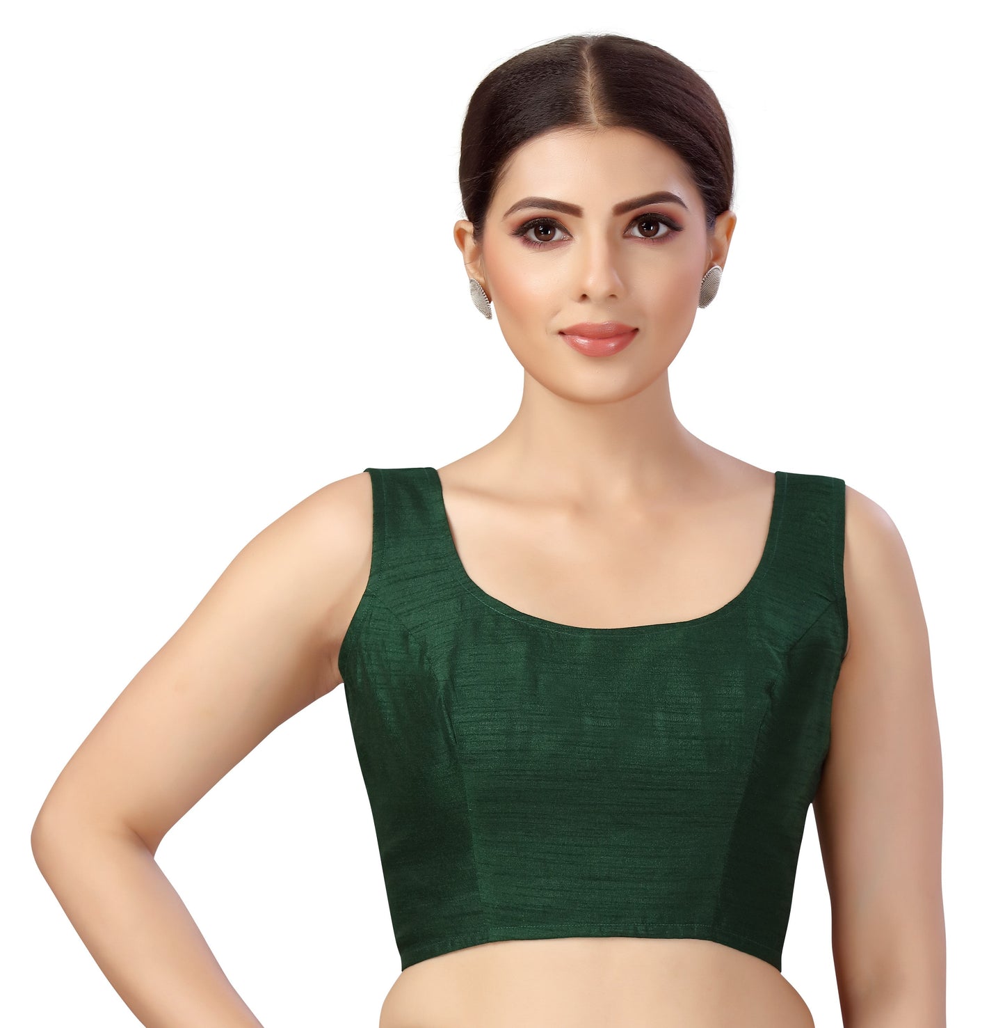 Women's Polyester Sleeveless Saree Blouse.