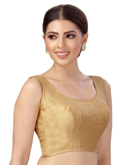 Women's Polyester Sleeveless Saree Blouse.