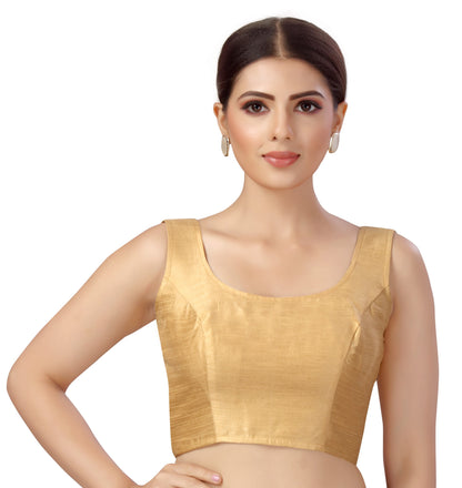 Women's Polyester Sleeveless Saree Blouse.