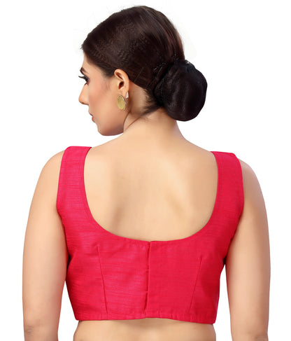 Women's Polyester Sleeveless Saree Blouse.