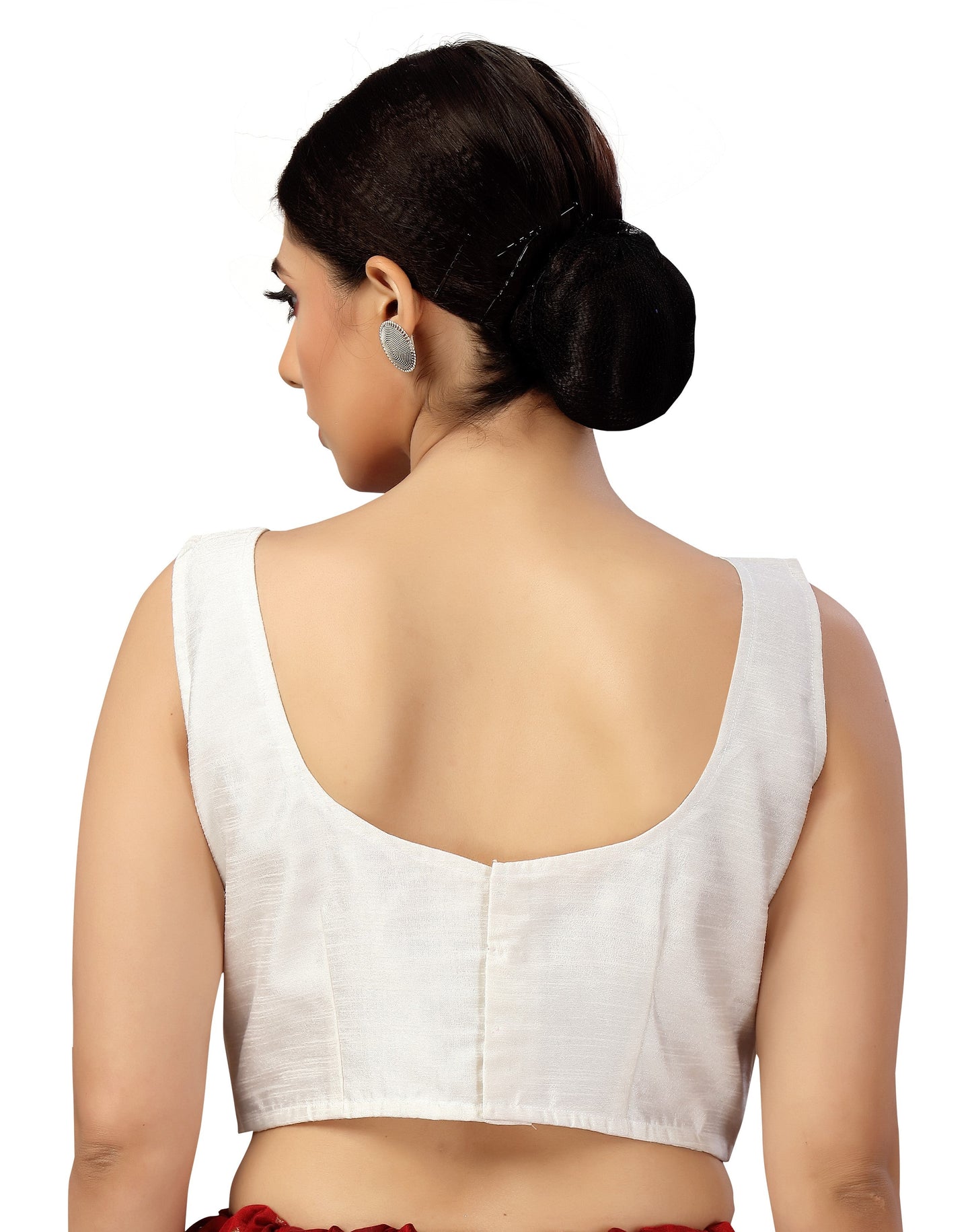 Women's Polyester Sleeveless Saree Blouse.
