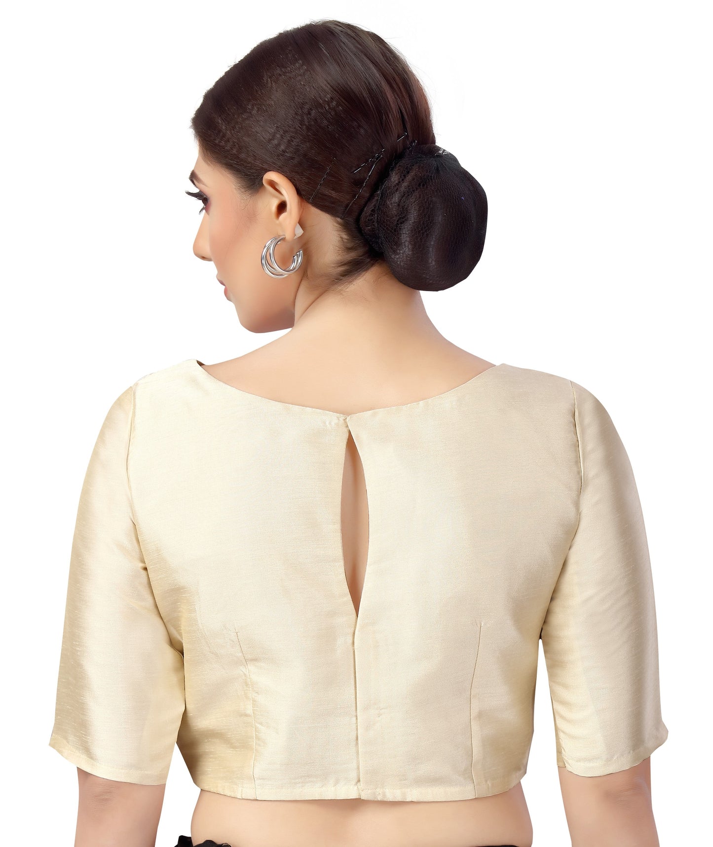 Women's Polyester Plain Coloured Saree Blouse.