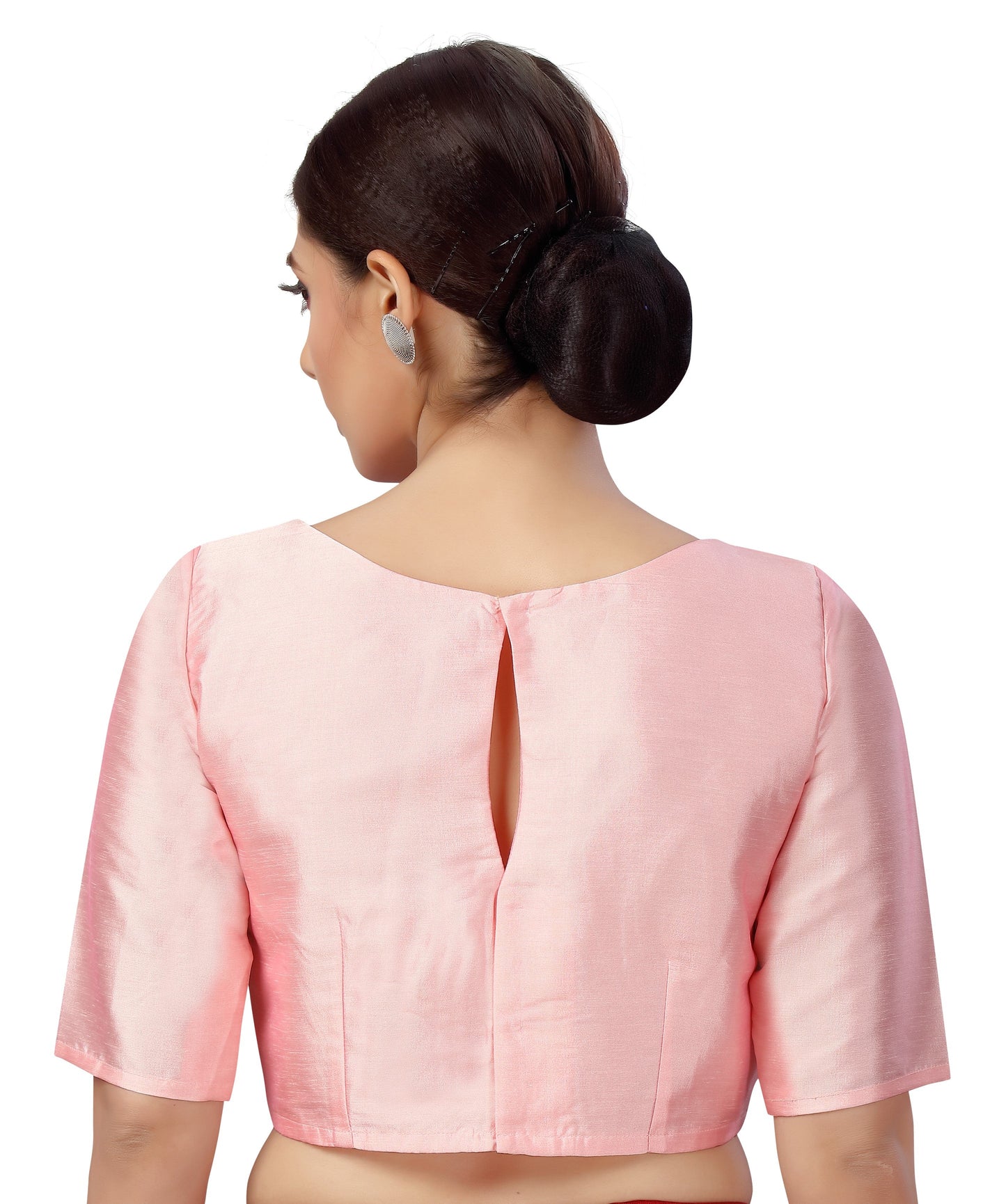 Women's Polyester Plain Coloured Saree Blouse.