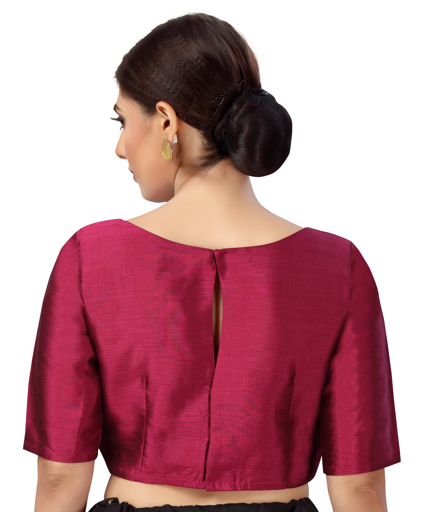 Women's Polyester Plain Coloured Saree Blouse.
