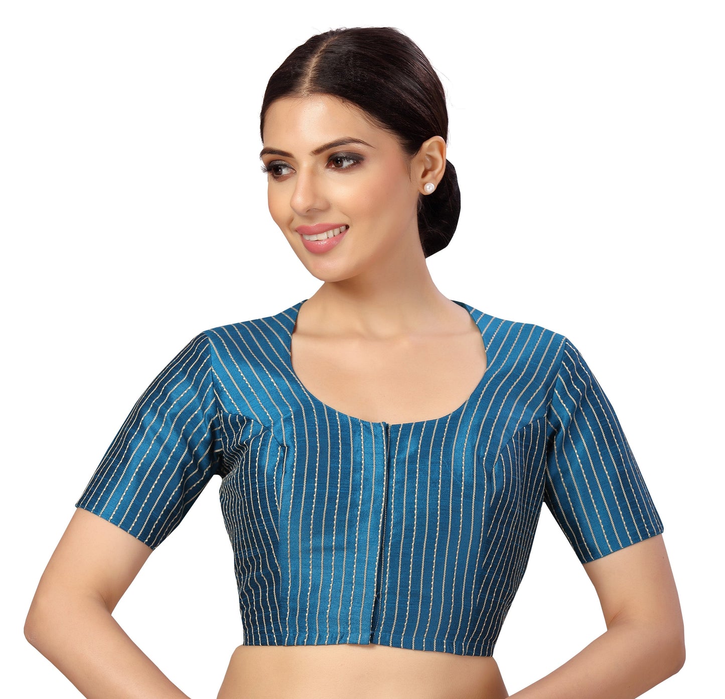 Women's s Polyester Handloom Silk Saree Blouse.