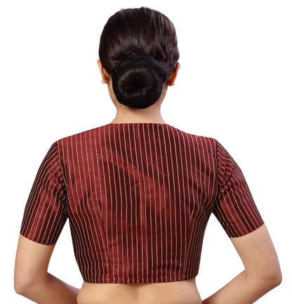 Women's s Polyester Handloom Silk Saree Blouse.