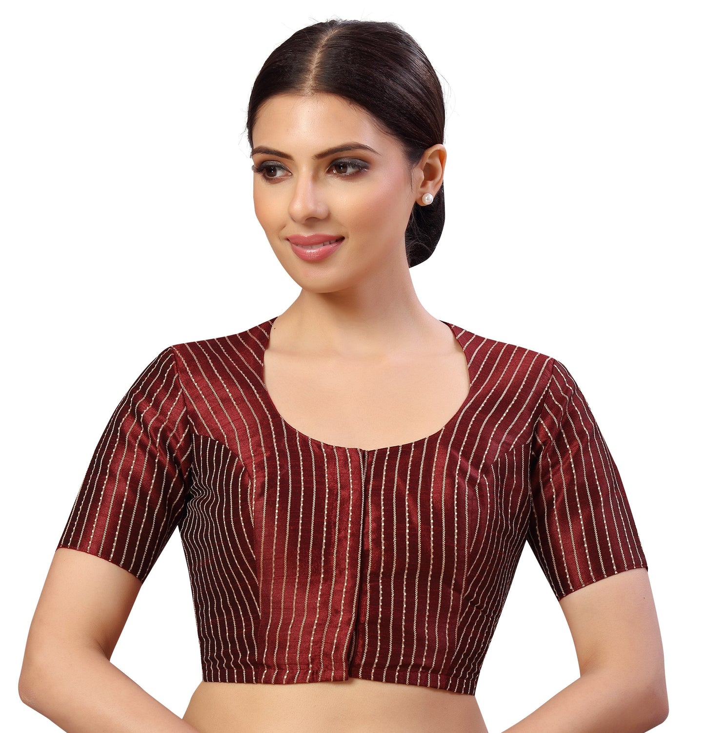 Women's s Polyester Handloom Silk Saree Blouse.
