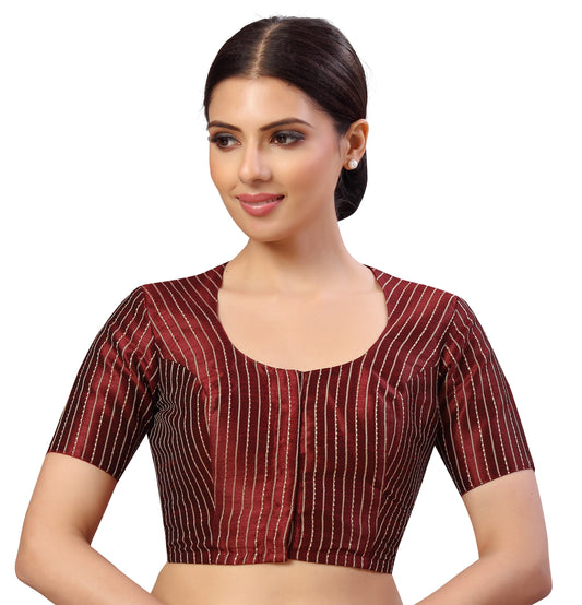 Women's s Polyester Handloom Silk Saree Blouse.