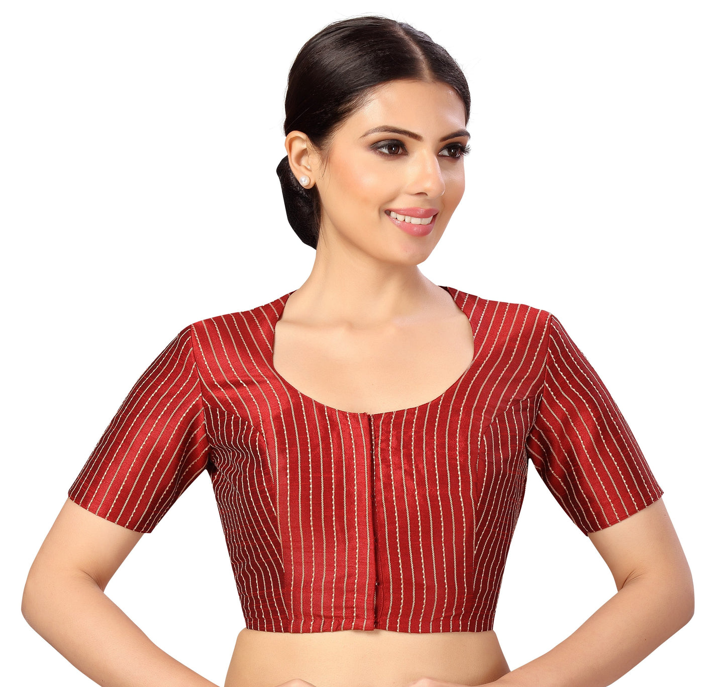 Women's s Polyester Handloom Silk Saree Blouse.
