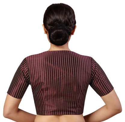 Women's s Polyester Handloom Silk Saree Blouse.