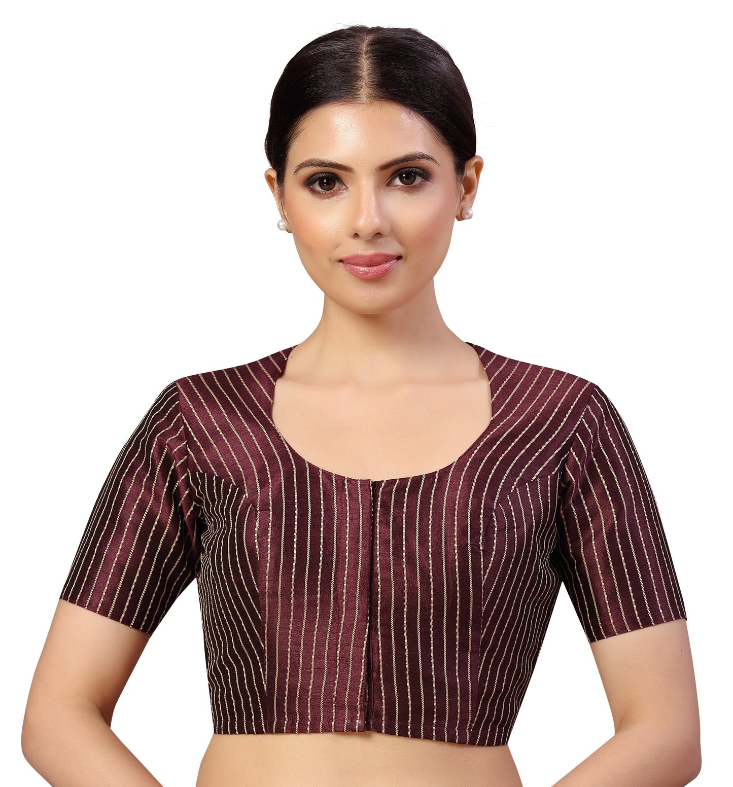 Women's s Polyester Handloom Silk Saree Blouse.