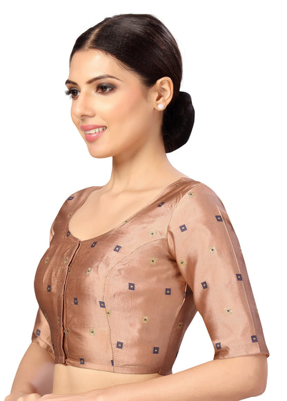 Women's Polyester Faux Silk Saree Blouse