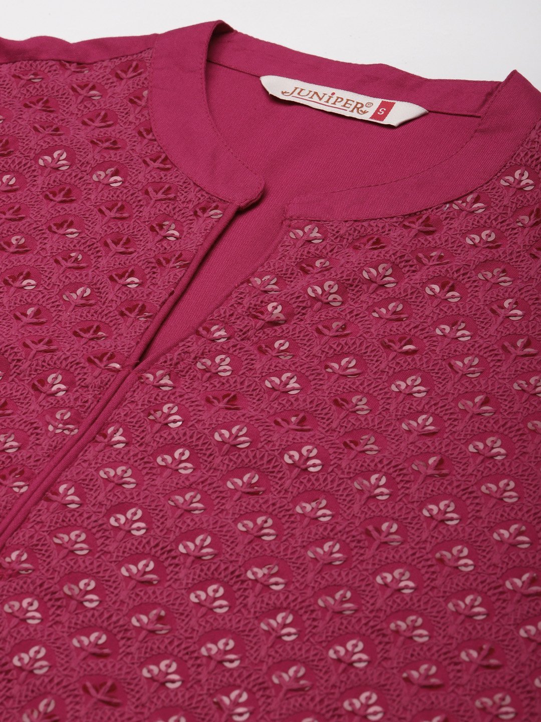 Women's Rayon Embroidered Straight Kurta