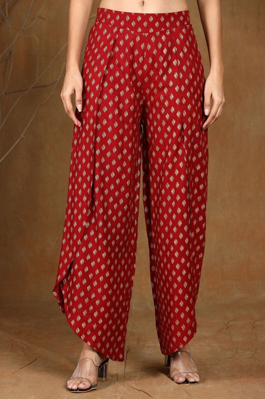 Women's Rayon Printed Dhoti Pants