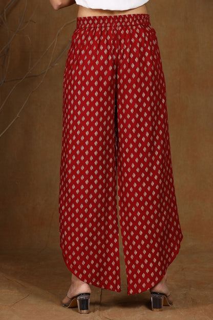 Women's Rayon Printed Dhoti Pants