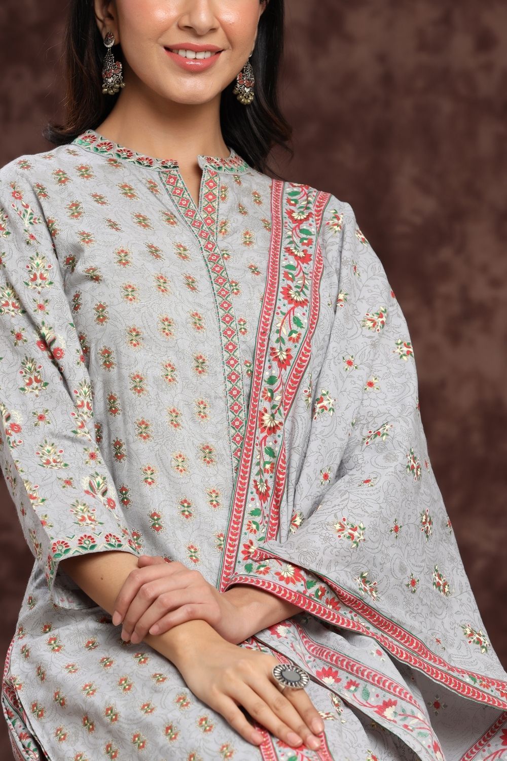 Women's Rayon Printed A-Line Kurta Sets