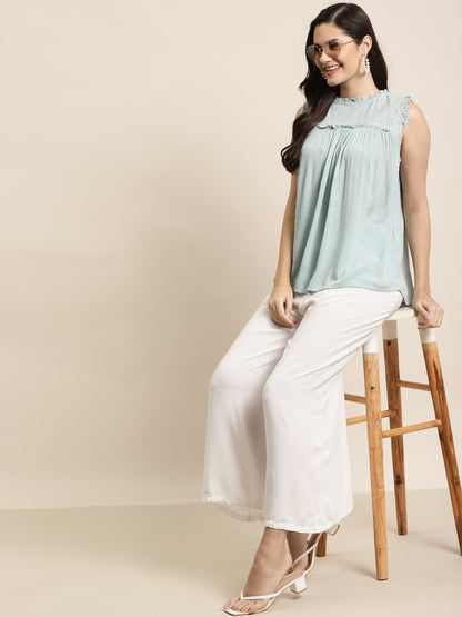 Women's Rayon Crepe Self Design Straight To