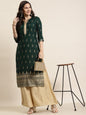 Women's Rayon Printed Straight Kurt