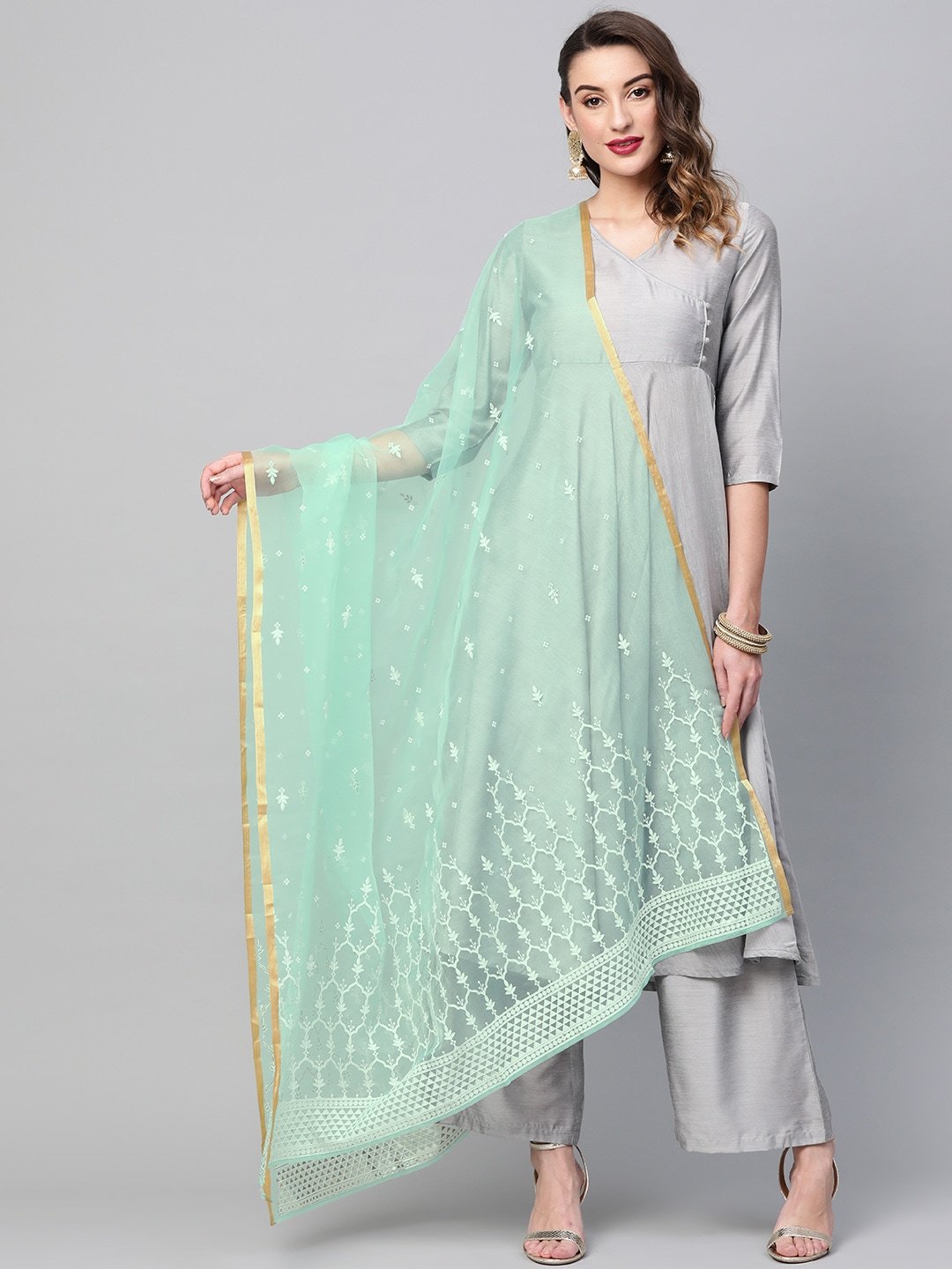 Women's  Foil Printed Dupatt
