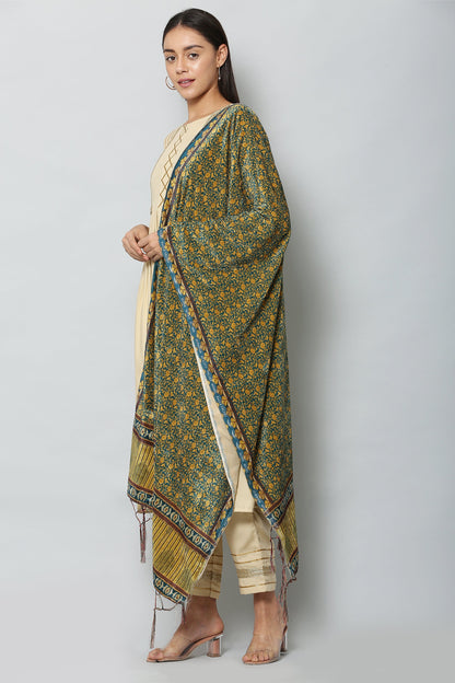Women's Multicolored Polyster Velvet  Digital Printed Dupatta