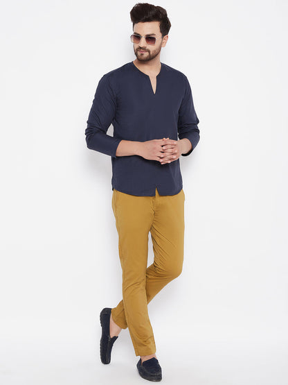 Men's Solid Cotton Kurta