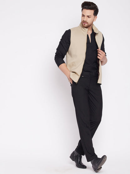 Men's Nehru Jacket With Welt Pocket