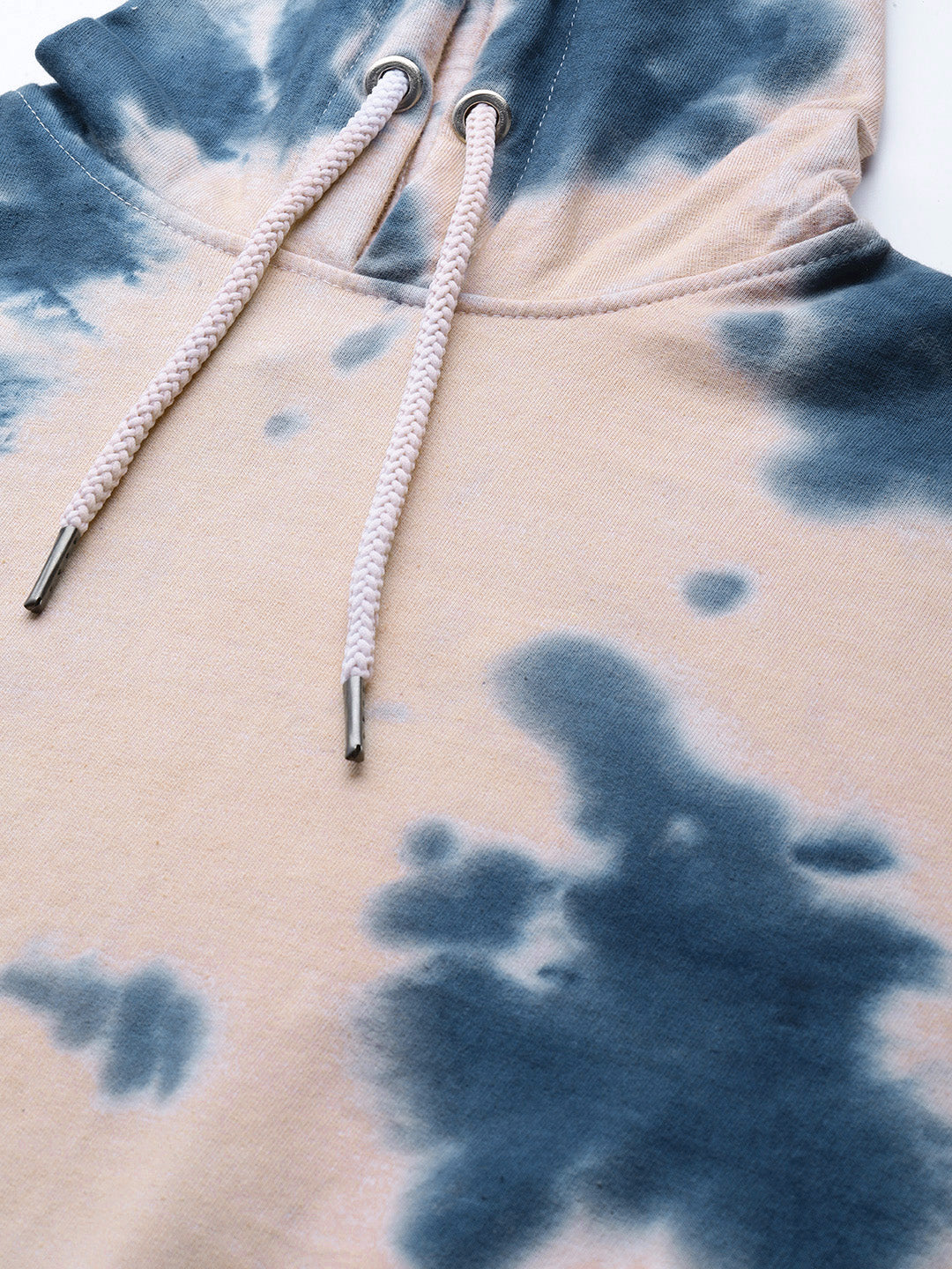 Women's Blue and beige Tie dye Hoddie