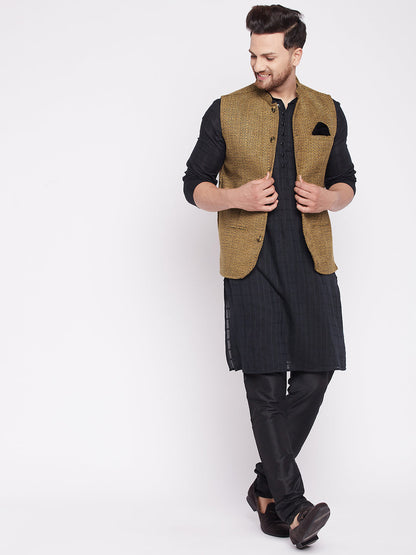Men's Nehru Jacket with welt pocket