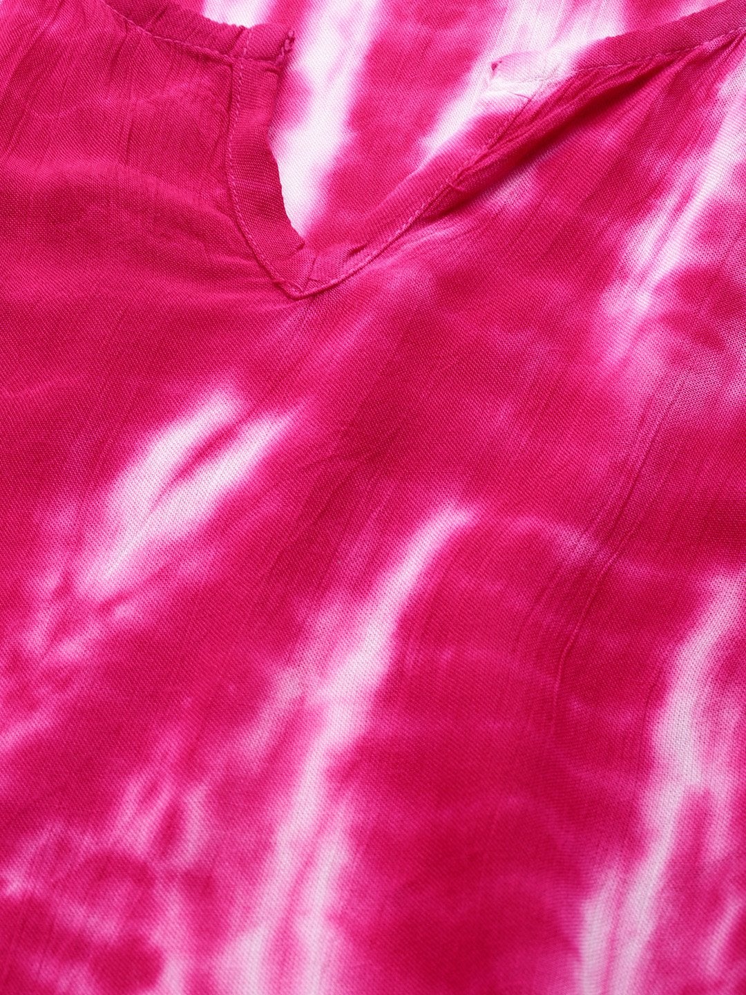Women's Pink Crepe Kaftan Kurta