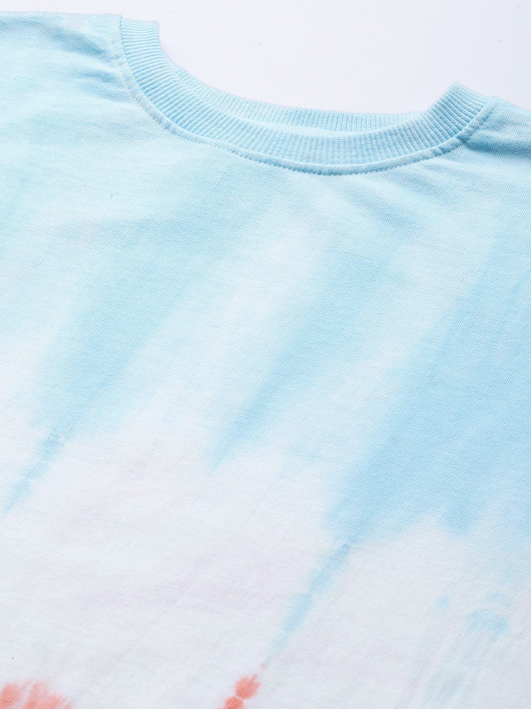 Women's Blue And Orange Tie and Dye SweatShirt