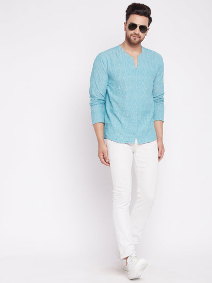 Men's Kurta with Slit Necklin