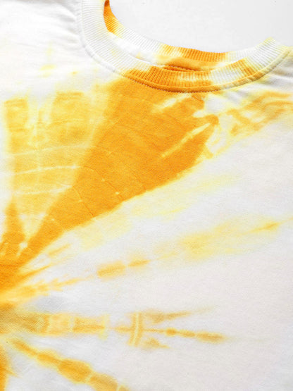Women's Yellow Cracker tie Dye Sweatshirt