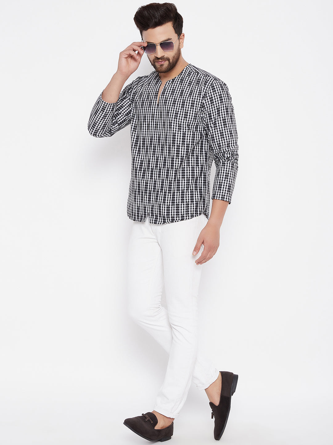 Men's Solid Cotton Kurta