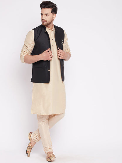 Men's Long Kurta with Band Colla