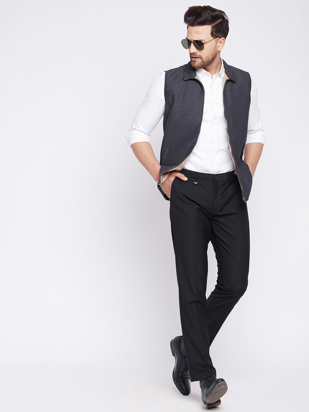 Men's Nehru Jacket With Welt Pocket