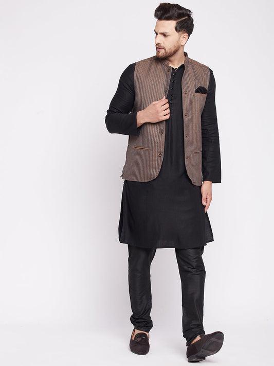 Men's Nehru Jacket with welt pocket