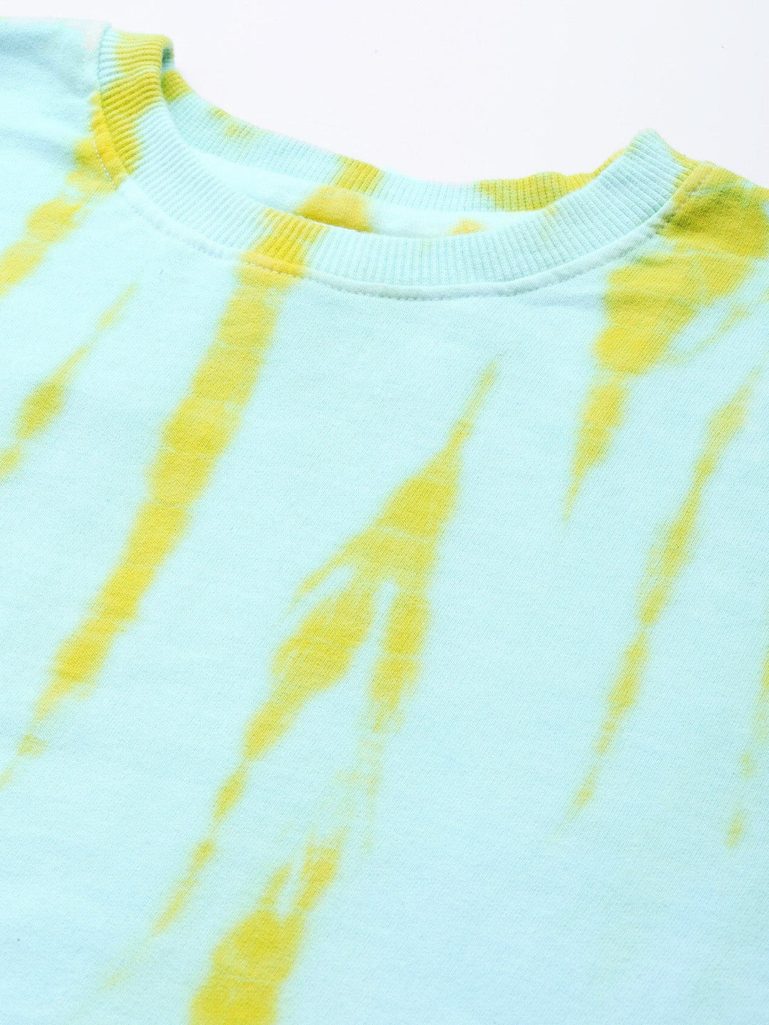 Women's Offwhite- yellow Sunrays tie dye Sweatshirt