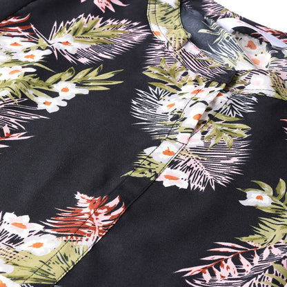 Women's Multi Polyester Printed 3/4 Sleeve Mandarin Collar Casual Dress