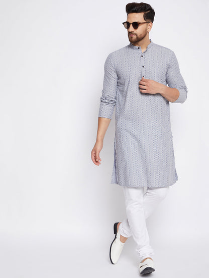 Men's Cotton Woven Design Kurta