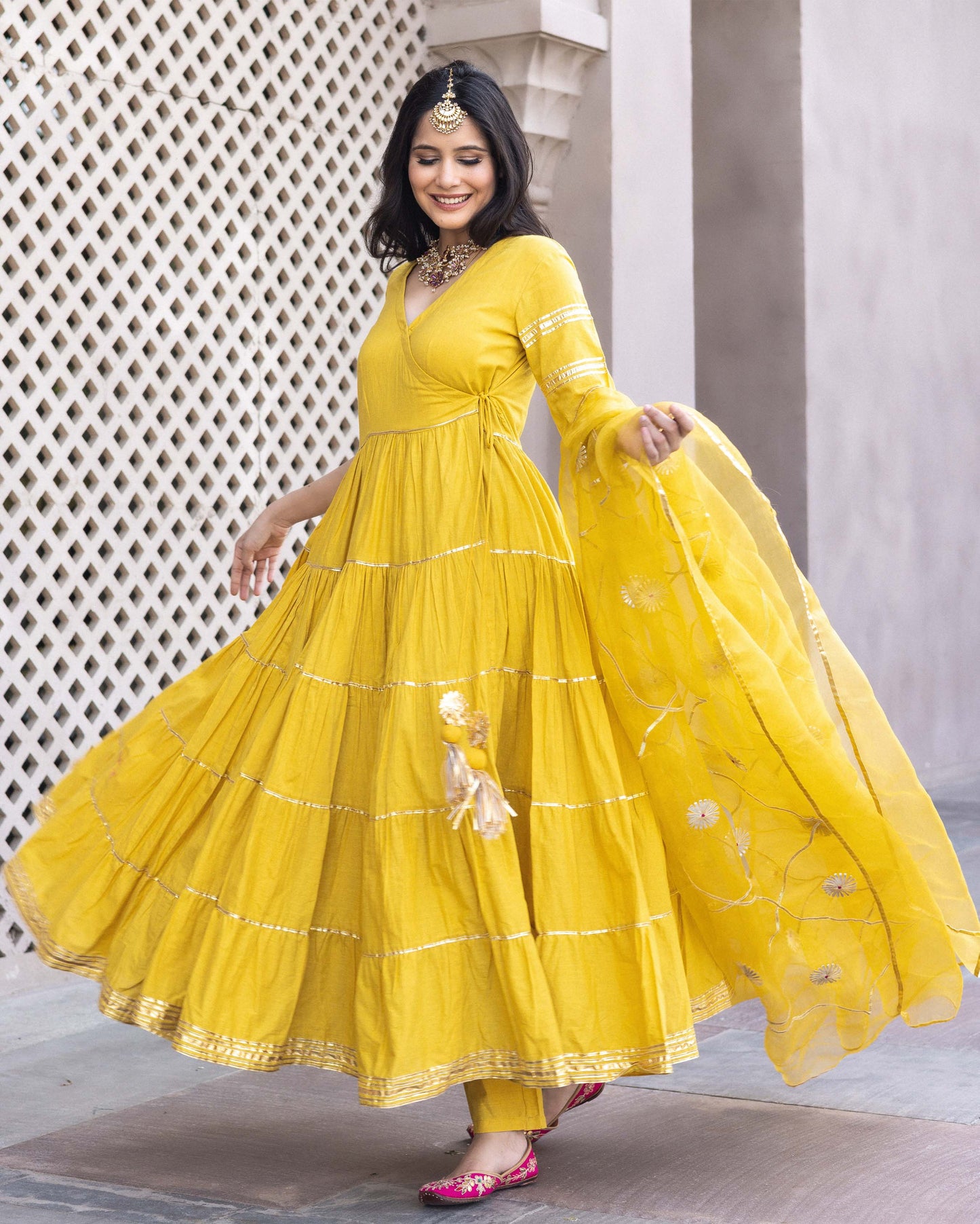 Women's Dahabi Gotapatti Cotton Suit Set