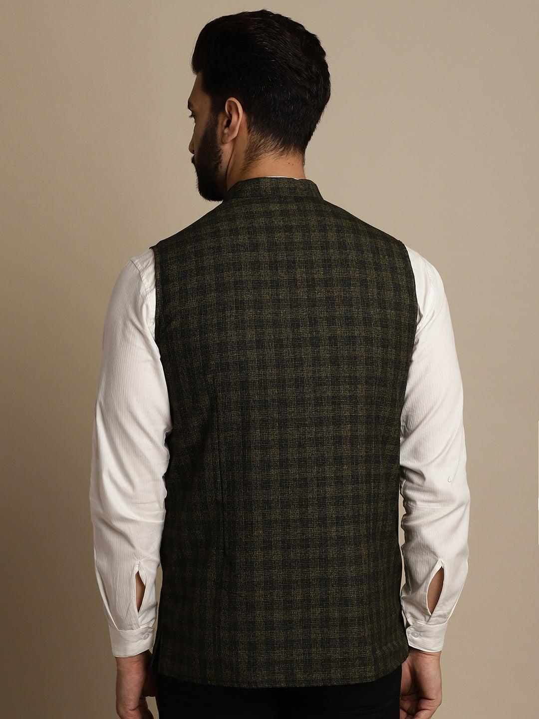 Men's Mandarin Collar Waistcoat