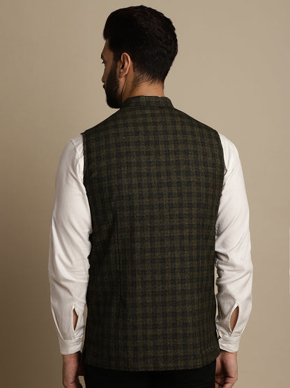 Men's Mandarin Collar Waistcoat