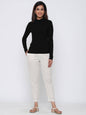 Women's Cotton Solid Straight Pants