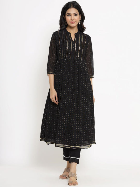 Women's Polka Print High-Low Tunic