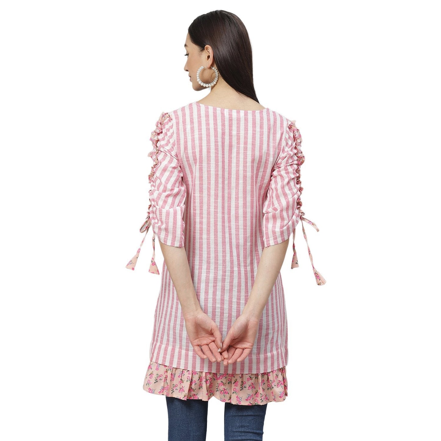 Women  Cotton Printed Kurti by Myshka (