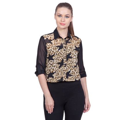 Women's Animal Print Star Shirt