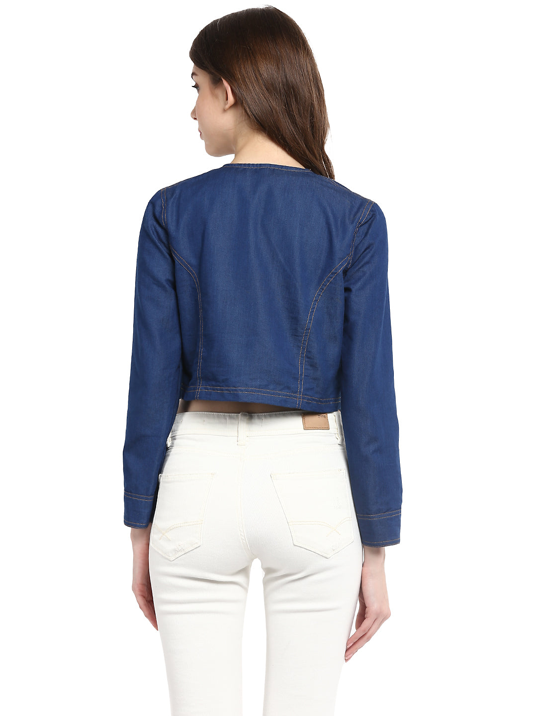 Women's  Denim Rivet Short Shrug