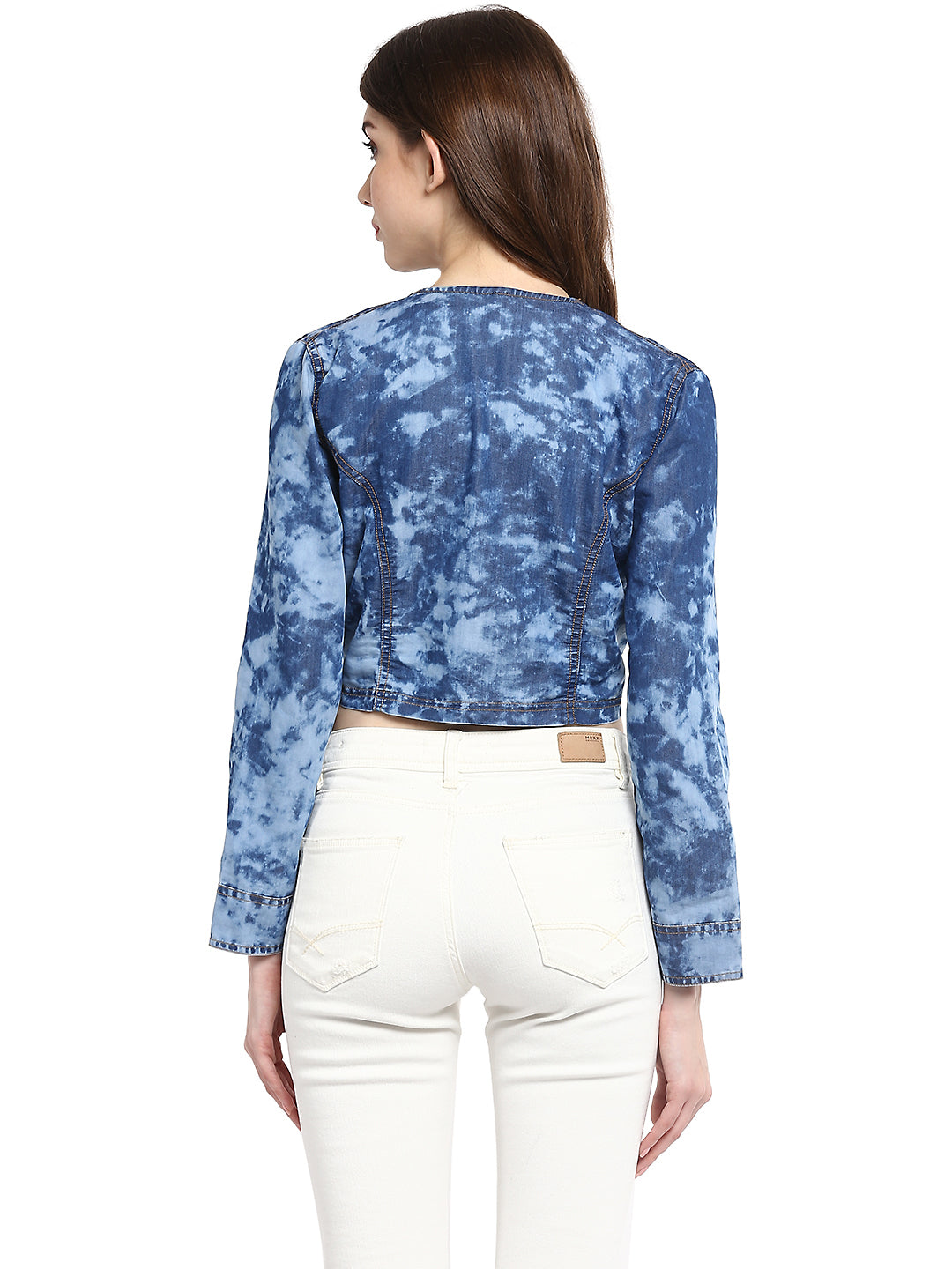 Women's  Denim Cloud effect Rivet Short Shrug