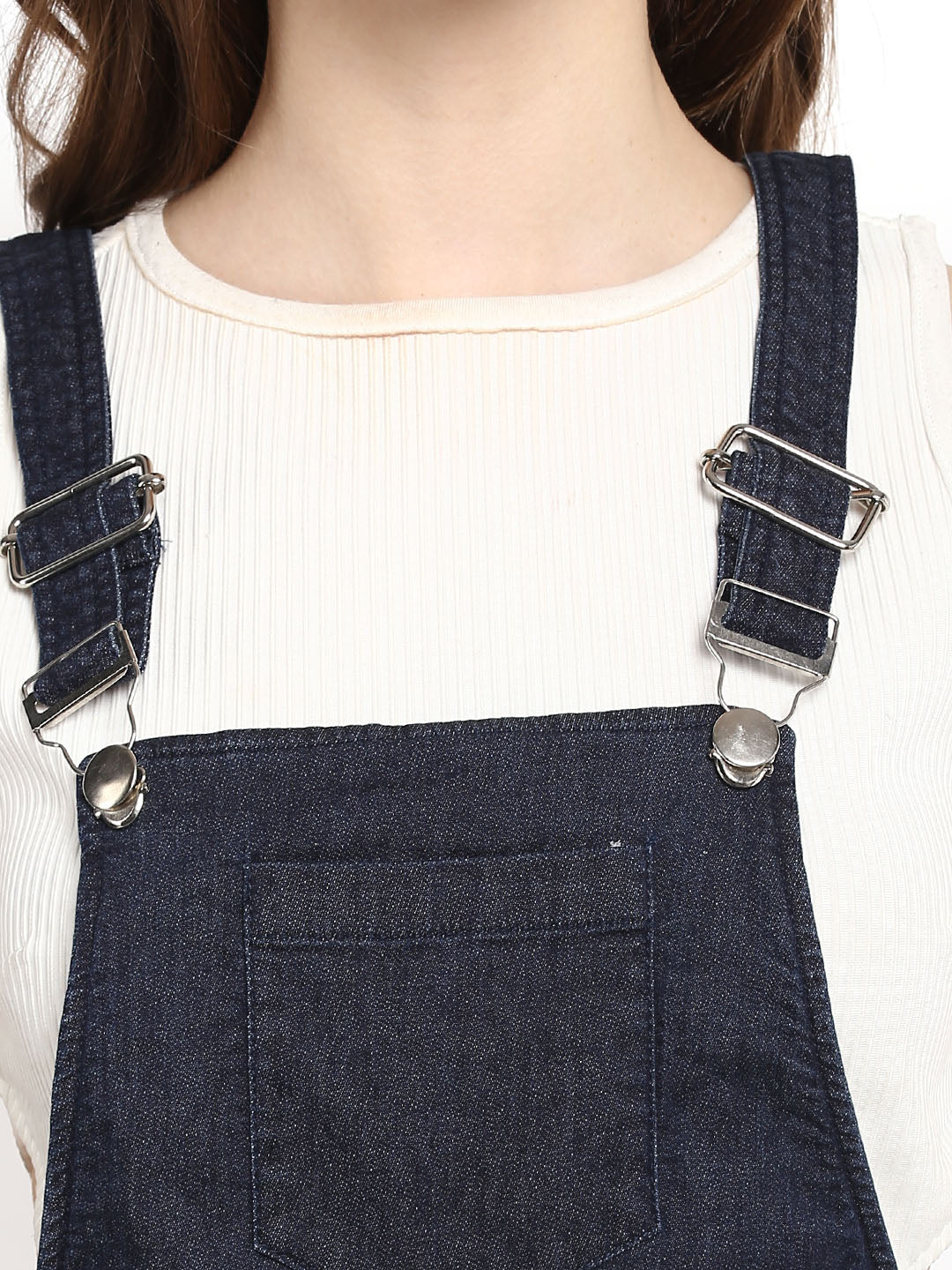 Women's  Navy Blue Dungaree Pants